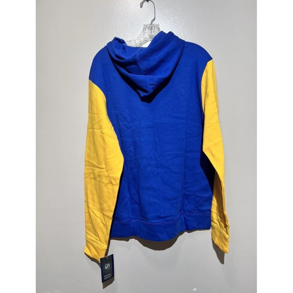 St Louis Blues Fanatics Mens Size Large Hoodie‎ NHL Gold/Blue NWT MSRP $70 - Picture 2 of 5